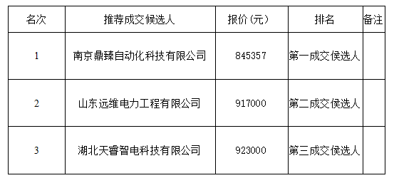 泰和创能光伏电站智能运营系统设备采购与安装项目中标候选人公示